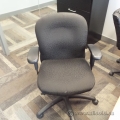 Black Patterned Adjustable Rolling Task Chair with Arms